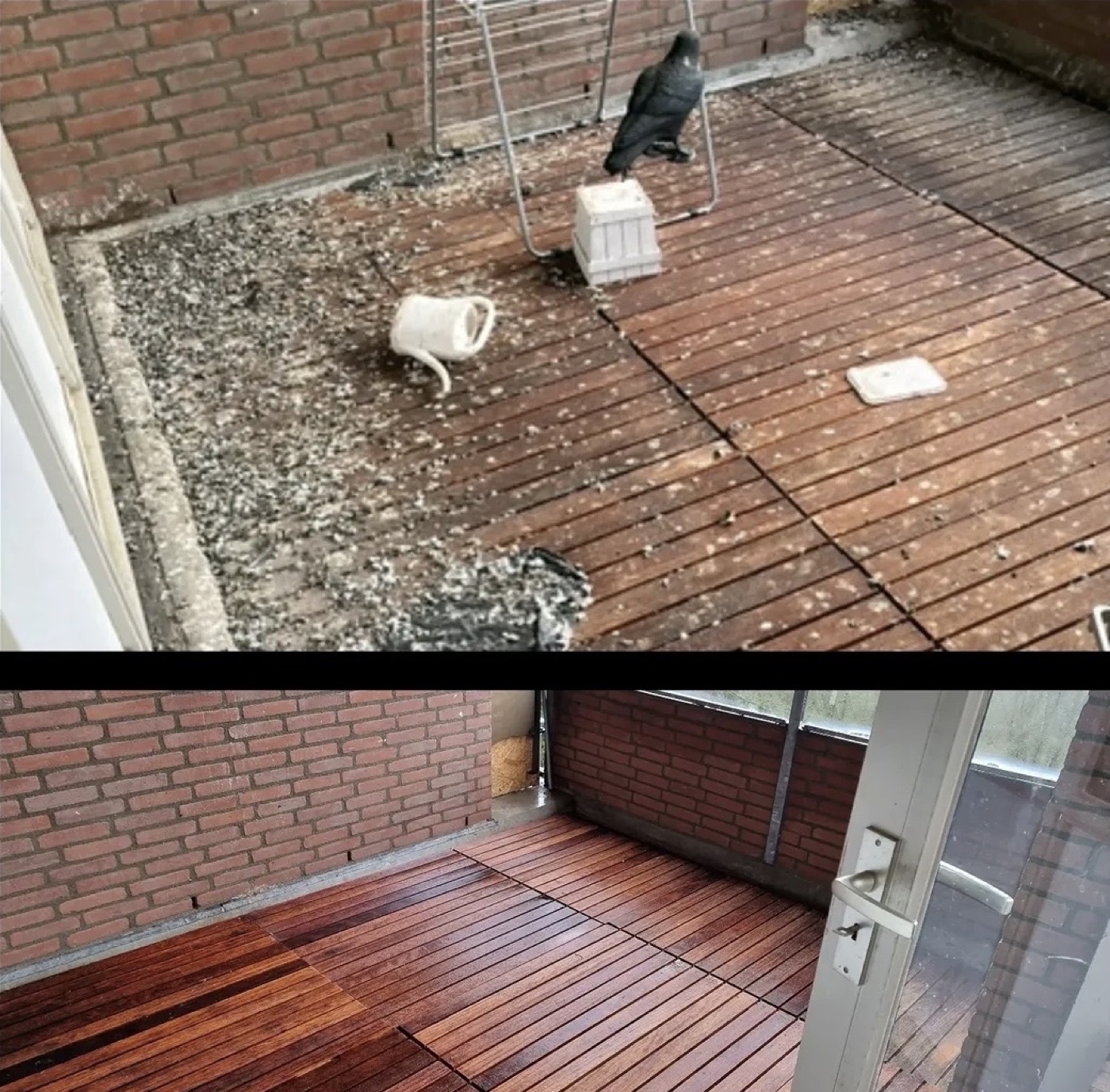 Van duivenhoek naar bruikbaar terras in Rotterdam